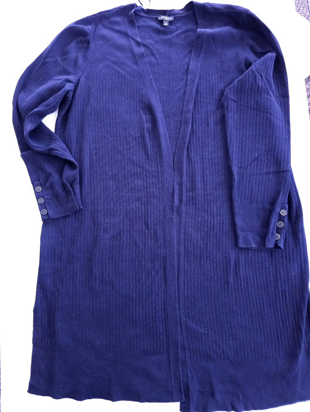 Talbots Navy Blue Long Cardigan Sweater Size 1X